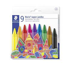 Steadtler Noris Wax Crayons Jumbo 9's