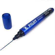 Pilot Permanent Marker Bullet Tip  - Blue