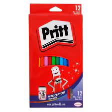 Pritt Wax Crayons 12's