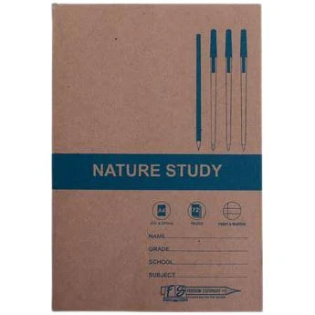 A4 Softcover Nature Study Feint and Margin 72 Page, Freedom Stationery