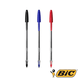 BIC Crystal Medium Point Pen- Singles- Black/ Blue/ Red