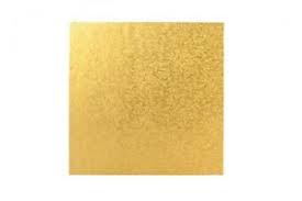 Cake Board Masonite Square Gold Assorted Sizes