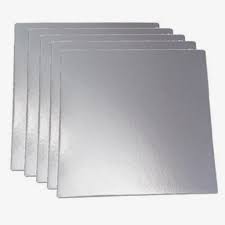 Cake Board Thick Square Silver Assorted Sizes