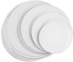 Cake Board Masonite Round White Assorted Sizes