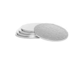 Cake Boards Thick Round Silver Assorted Sizes