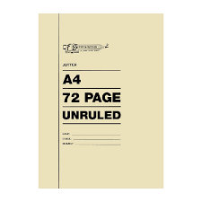 A4 Softcover Unruled 72 Page