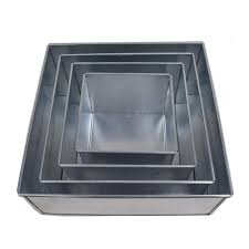 Cake Pan Square Shape Assorted Sizes