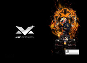 A4 Precut Book Covers - Max Verstappen Design - Pack of 5