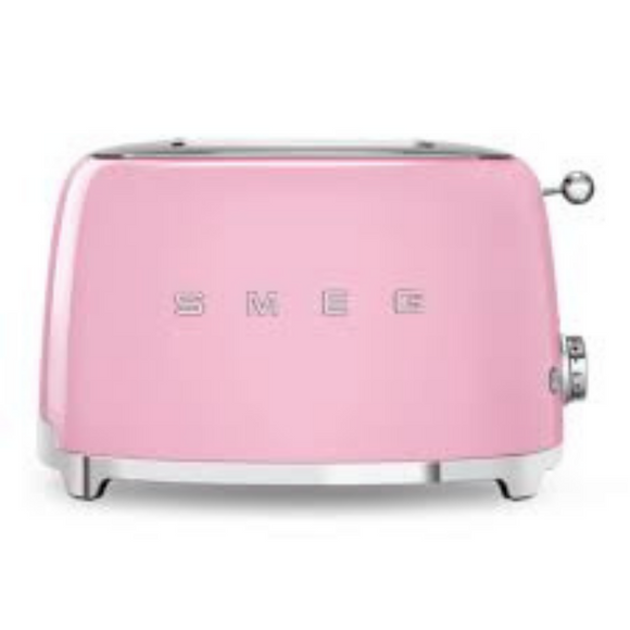 Smeg 2 Slice Toaster - Pastel Pink